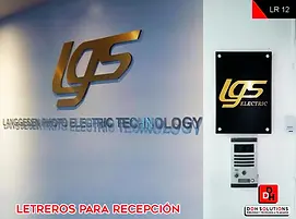 Letreros para Recepción 3D