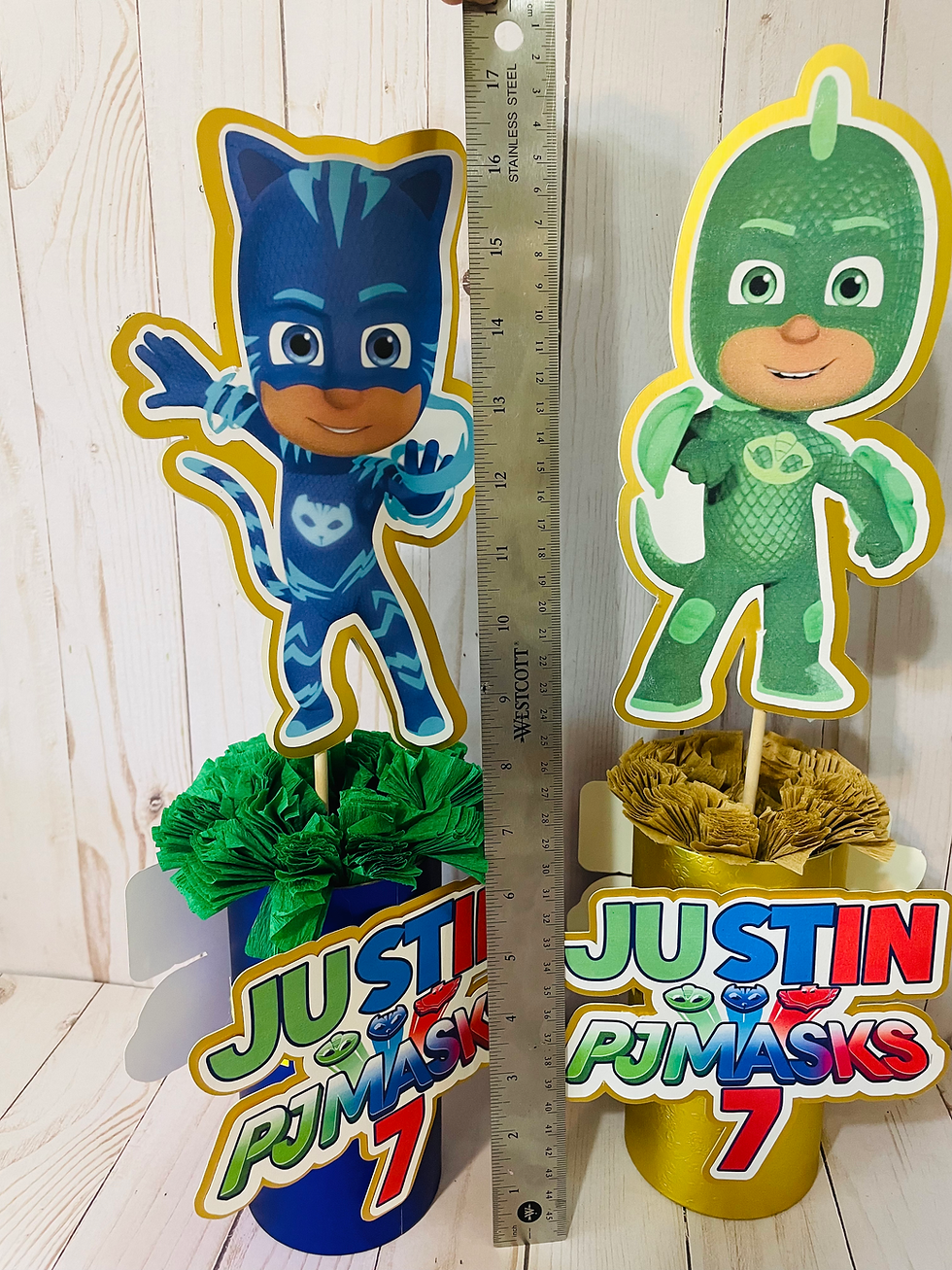 Miniature : PJ Mask center pieces set of 2