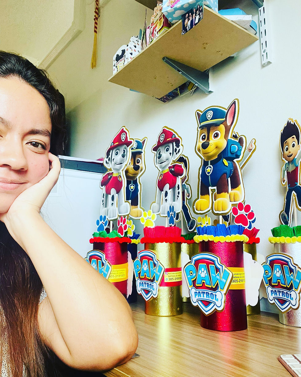 Miniature : Paw Patrol center pieces!