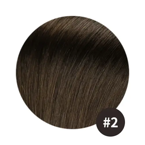 Thumbnail: Genius Weft Real Human Hair Extensions Double Drawn 50G Straight