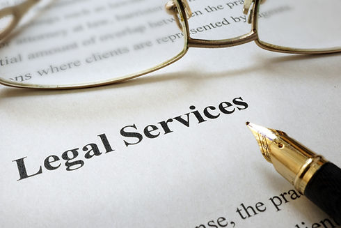 Page of paper with words legal services .jpg