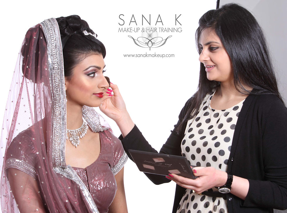 Asian bridal makeup training london, one to one courses in hair and makeup london, 1-2-1 courses in