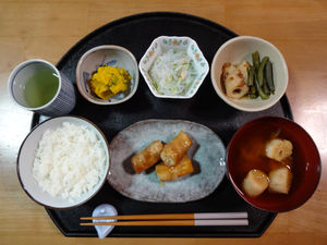 厚揚げの豚肉巻き