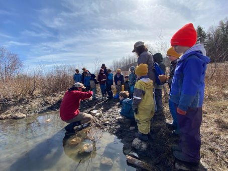 Red Fox students explore beaver habitats at Smokey House