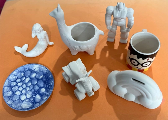 Paint Pottery & Pizza Party
