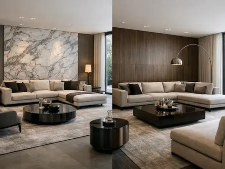 Sofá modular vs seccional para salones de lujo