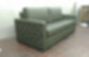 Sofa cama en cuero, Sofa cama con brazo capitoneado, Sofa cama tres posiciones, Sofa cama contemporaneo, Sofa cama doble, Sofa cama
