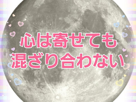 心は寄せても、混ざり合わない