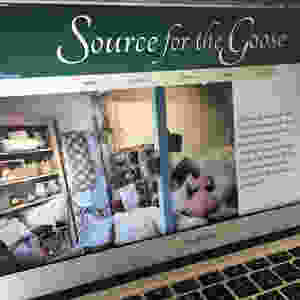 A view of Source for the Goose' website, selling second hand furniture and home decor items