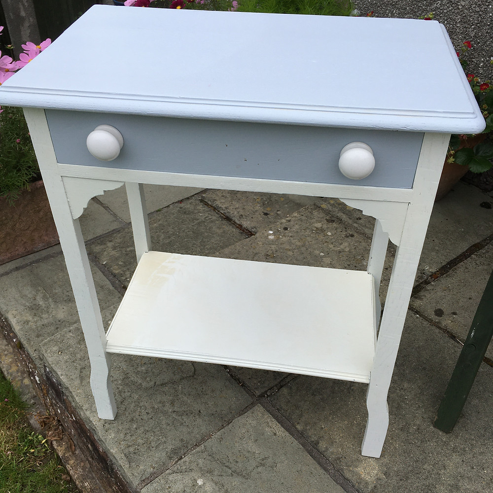 A dainty little washstand waiting to have an updated Annie Sloan Chalk Paint finish