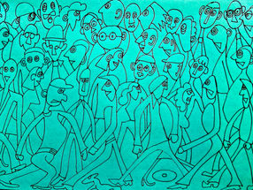 On the move - in blue