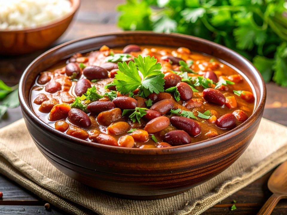 Accord mets et vins avec un chili végétarien
