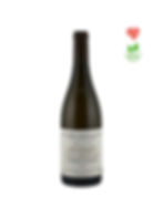 Bouteille de Savennières Roche aux Moines de Tessa Laroche (Domaine aux Moines). Logos bio et coup de coeur présents.
