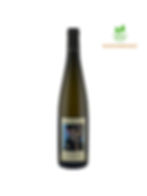 Bouteille de vin blanc Riesling Le Kottabe 2024 du Domaine Josmeyer. Sigles vin bio et biodynamique présents.