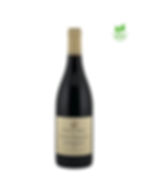 Bouteille de Crozes-Hermitage rouge Les Pierrelles 2023 du domaine Belle vue de face. Sigle bio présent.