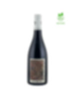 Bouteille de vin Clos Milan Rouge 2020 du Domaine Milan vue de face. Les sigles vin bio et vin nature sont présents.