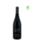 Bouteille de vin rouge Petit Ours 2024 de Matthieu Barret vue de face. Le sigle vin bio est présent.