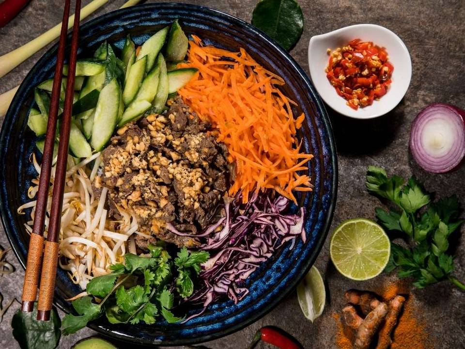 Accord mets et vins avec un bo bun