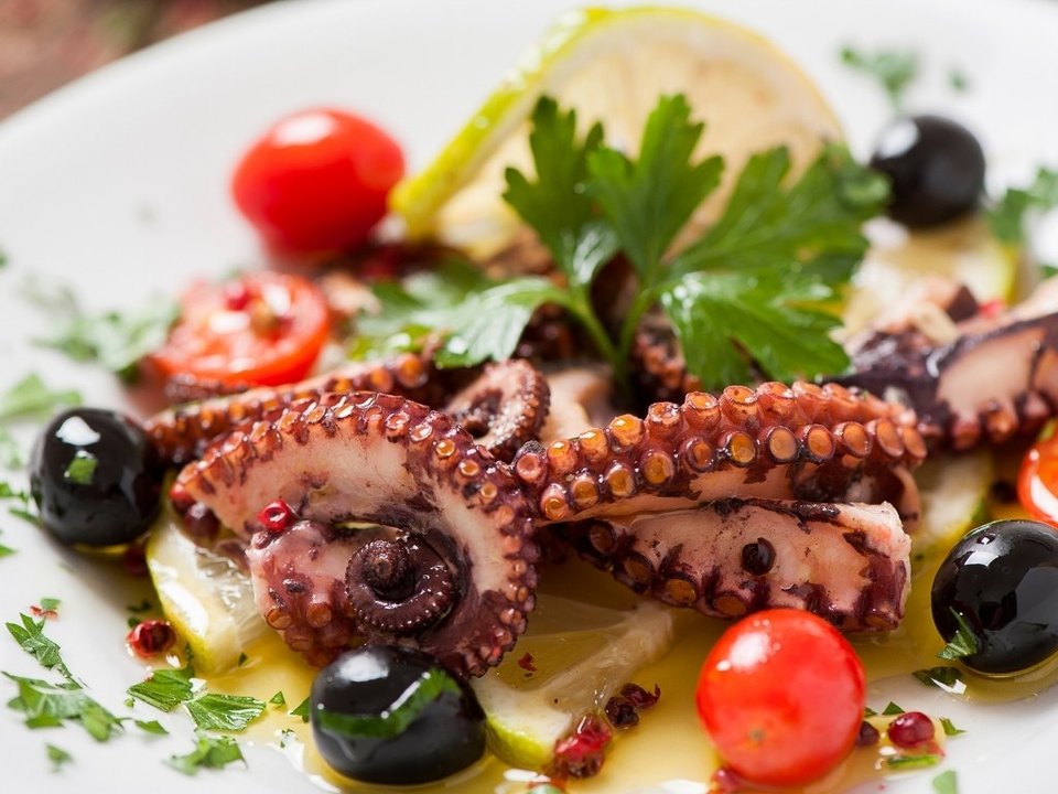 Accord mets et vins avec une salade de poulpe