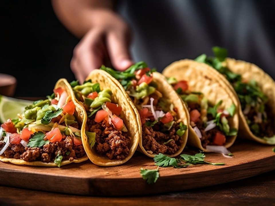 Accord mets et vins avec des tacos au bœuf