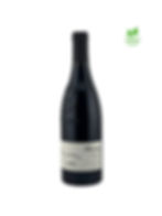 Bouteille de vin Gigondas En Dentelles Rouge 2022 du Domaine de Verquière vue de face. Le sigle bio est présent.