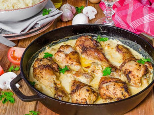 Accord mets et vins avec un poulet à la crème
