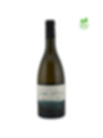 Bouteille de vin blanc sec Les Terres Turones 2023 du Domaine de la Croix Mélier vue de face. Sigle Bio présent.