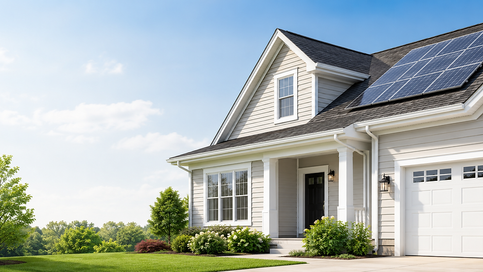 Residential house exterior for house washing service