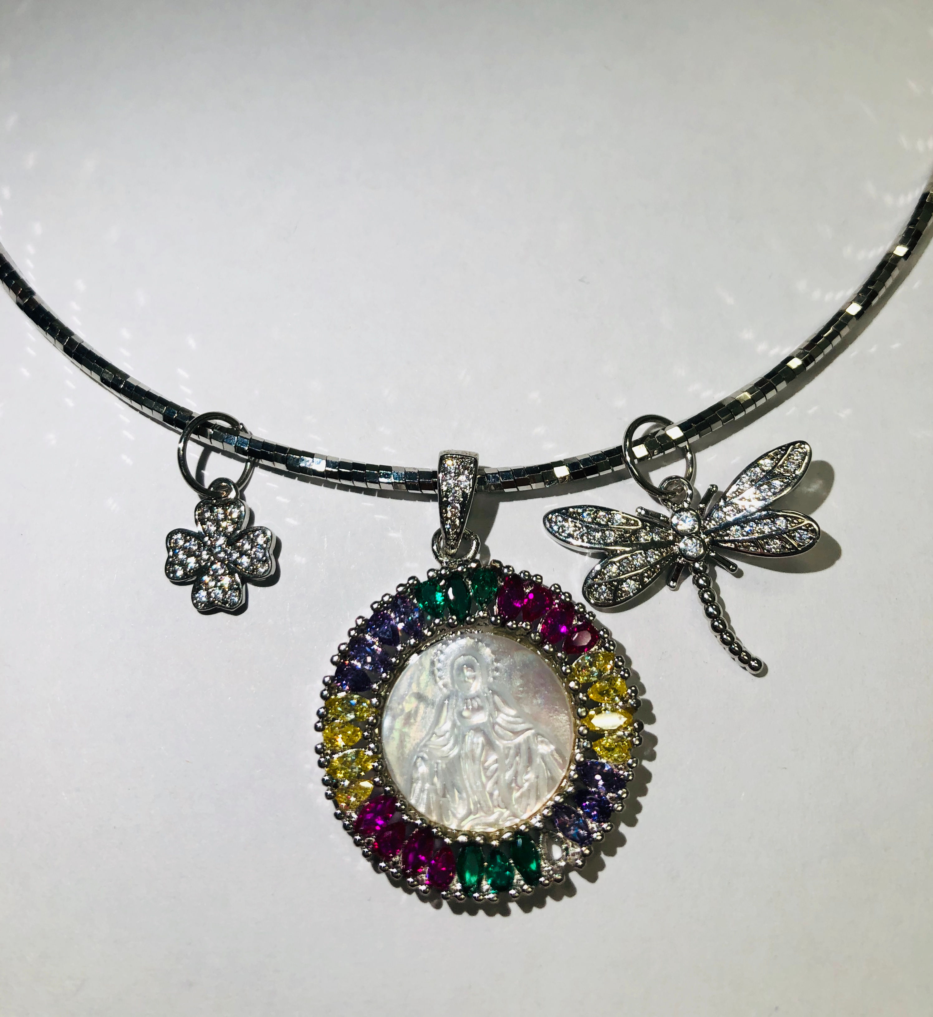 COLLAR MADRE PERLA/CZ  MARIA CAZX CCRX 1