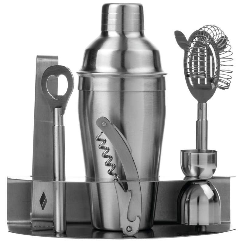 JUEGO BARTENDER ACERO INOX 7pz CRIX XZRC