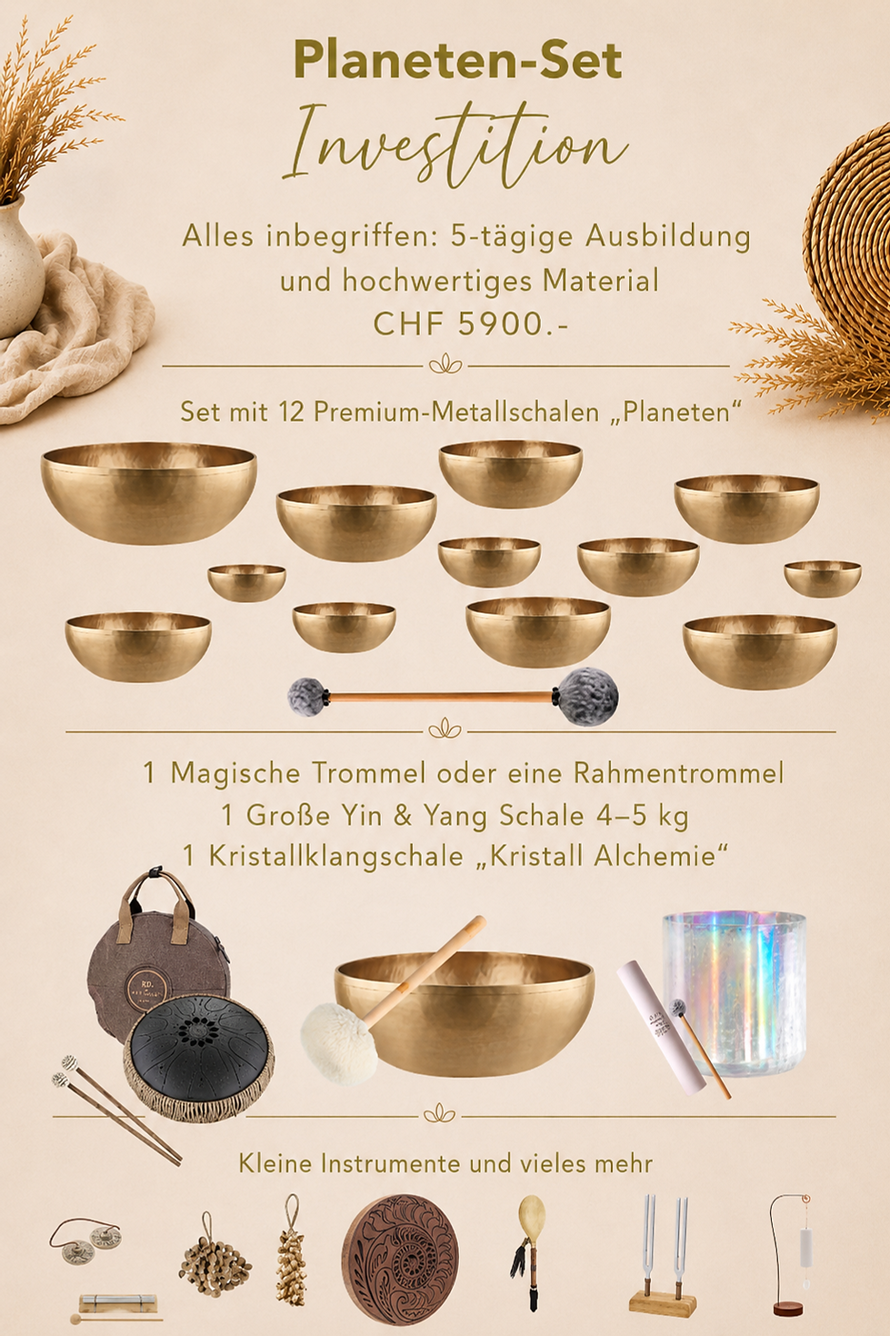 Material zur Klangausbildung Planeten set 