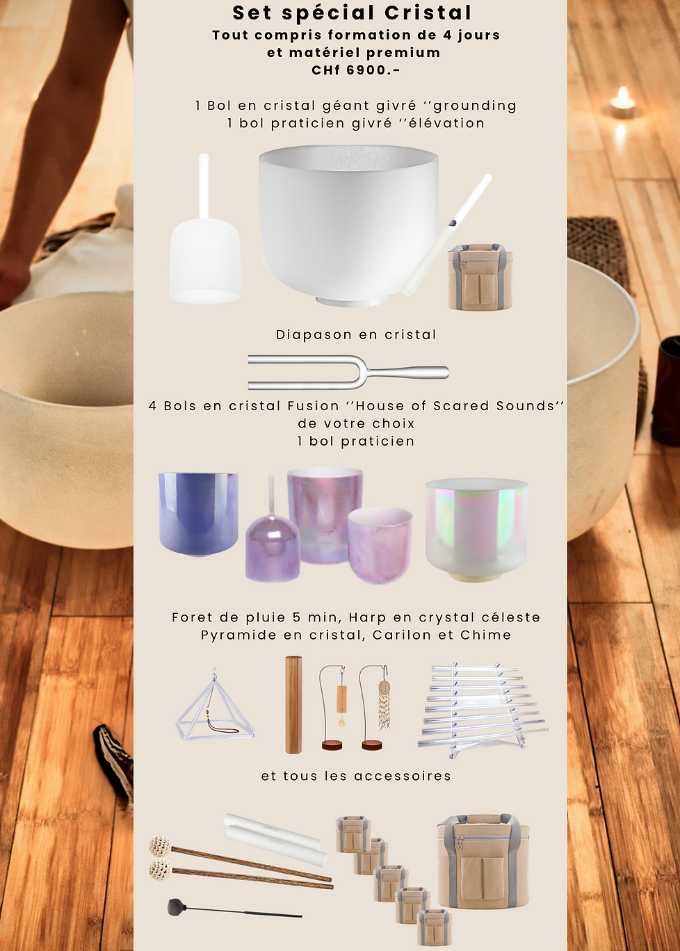 Crystal tones Crystal singing bowls