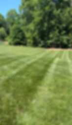 Freshly striped lawn maintenance in Atlanta GA