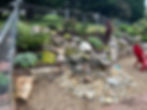 Landscaped rock garden project in Atlanta ga