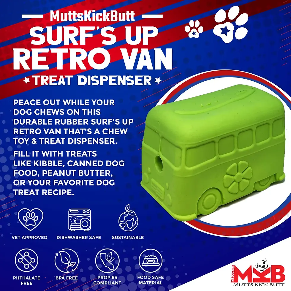 Thumbnail: SodaPup Retro Van Dog Chew Toy & Treat Dispenser