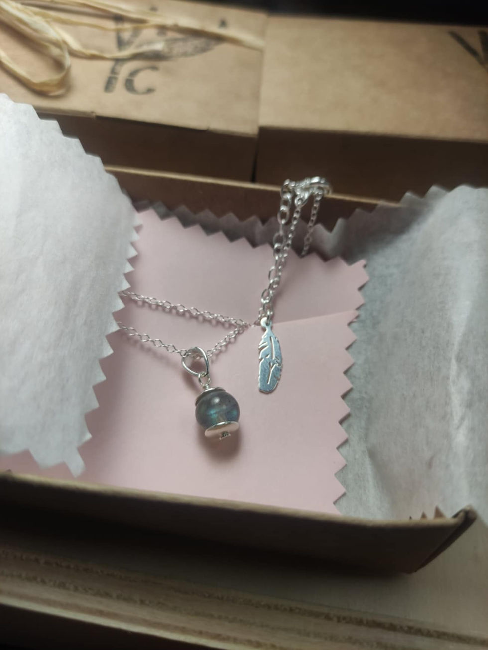 Collier perle pierre naturelle argent