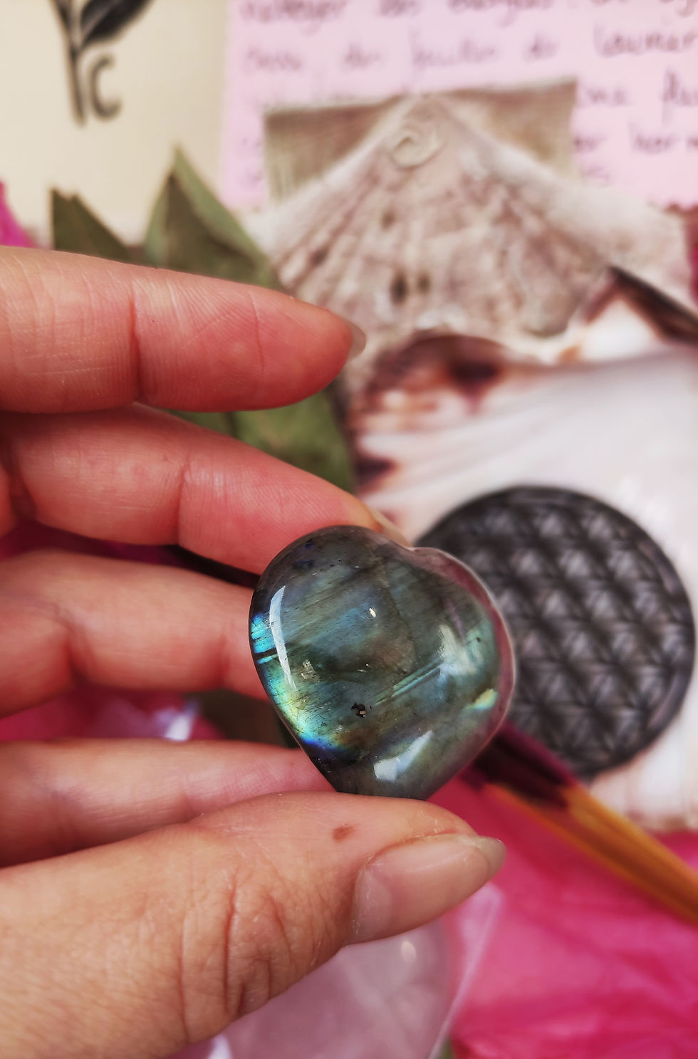 Thumbnail: COFFRET BIEN ETRE - Purification - Encens - Fleur de vie - Nettoyage quartz