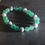 Miniature : BRACELET Howlite, Aventurine, Argent, Blanc, Vert, Appaisement, Fait main,Yc