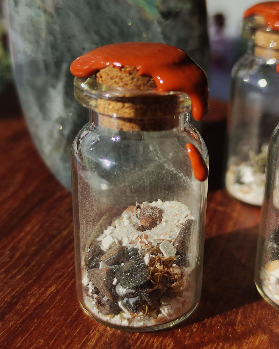 Thumbnail: Fiole de sorcière spell jars, abondance