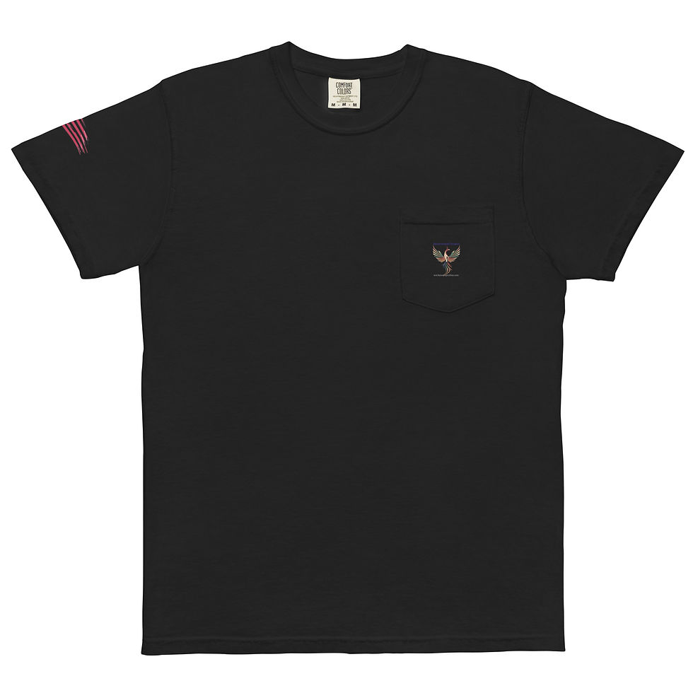 Thumbnail: Unisex garment-dyed pocket t-shirt
