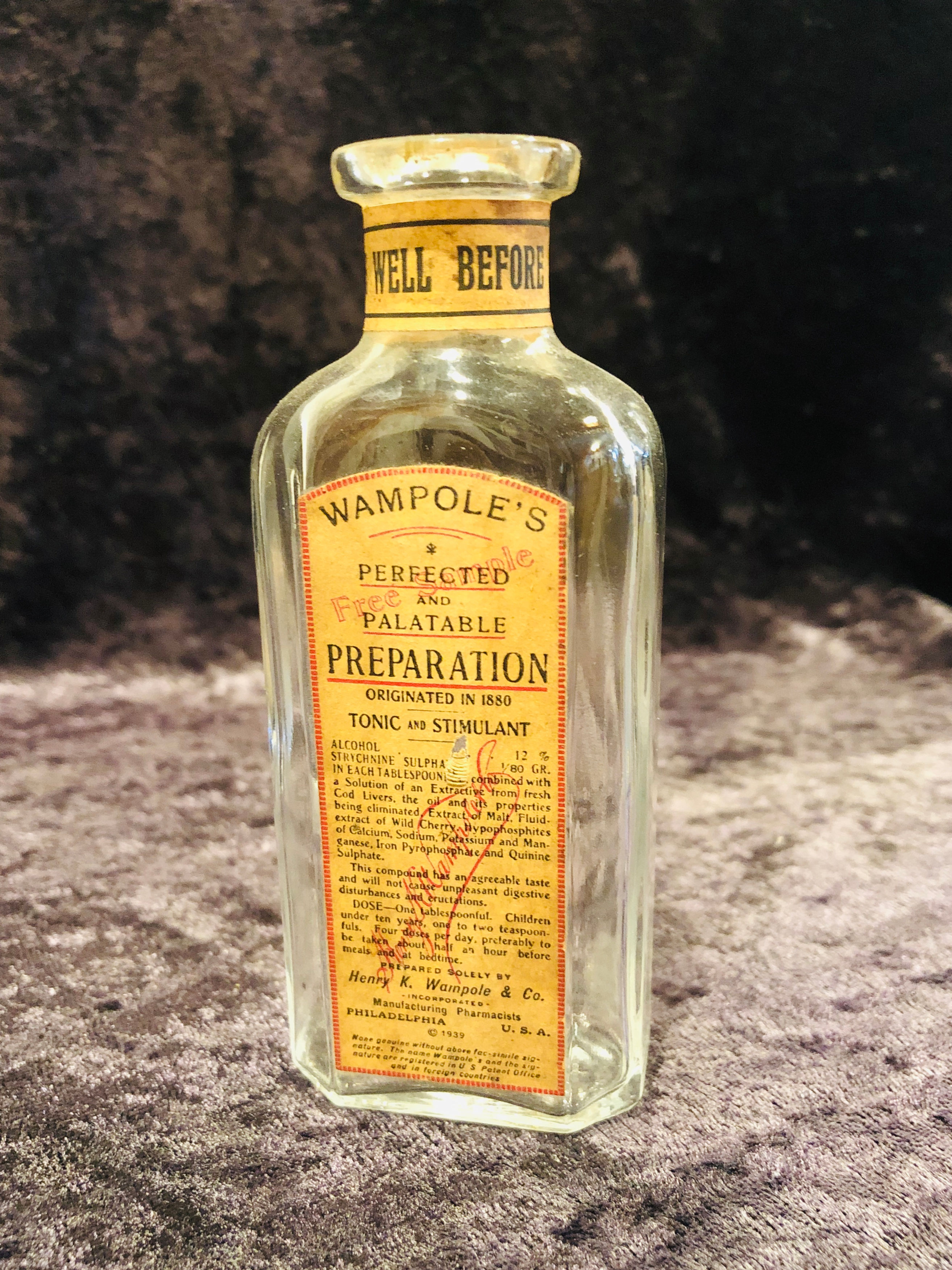 Wampole's Tonic Bottle