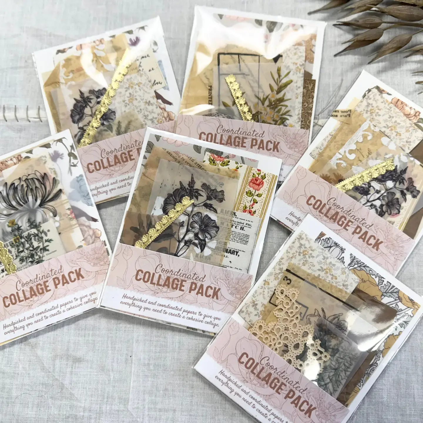 Mini Collage Packs - Orange/Yellow