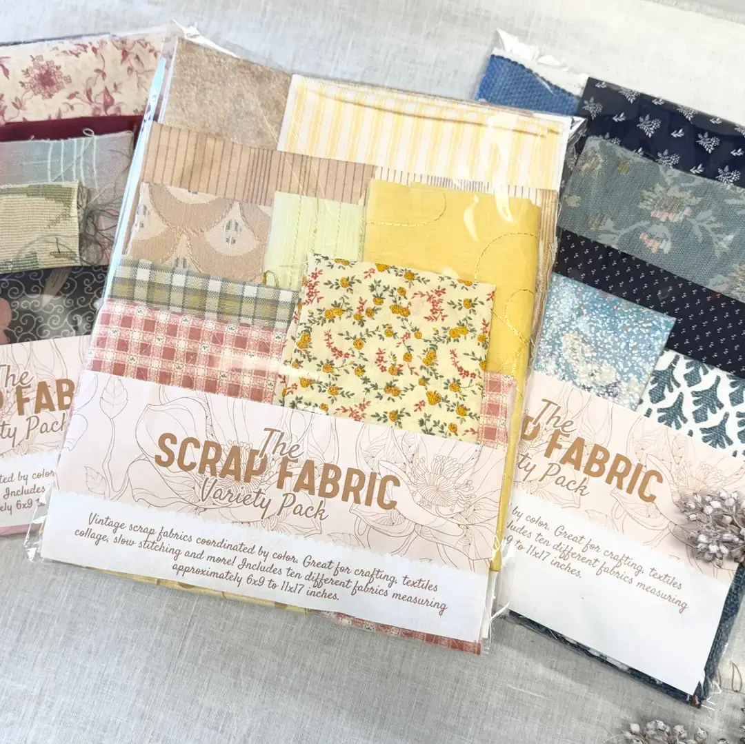 Fabric Scraps by Color (9x12) - Red/Pink