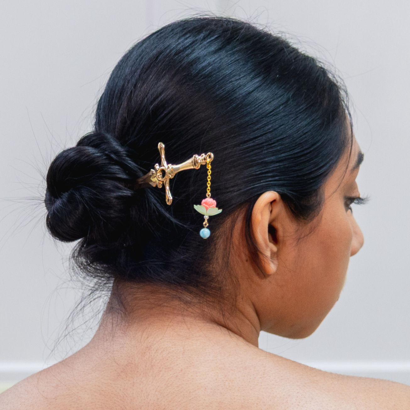 'Lotus Pond' | Gold | Sword Hair Stick