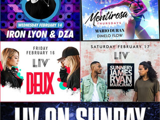 Liv Nightclub weekend line up feb. 14
