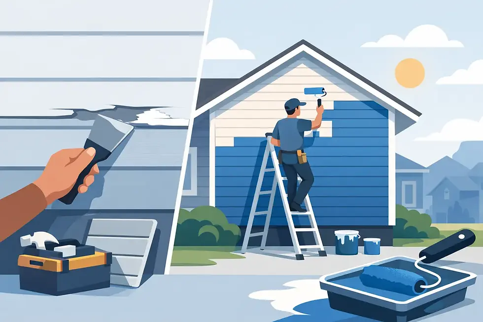 Siding Repair and Painting That Lasts