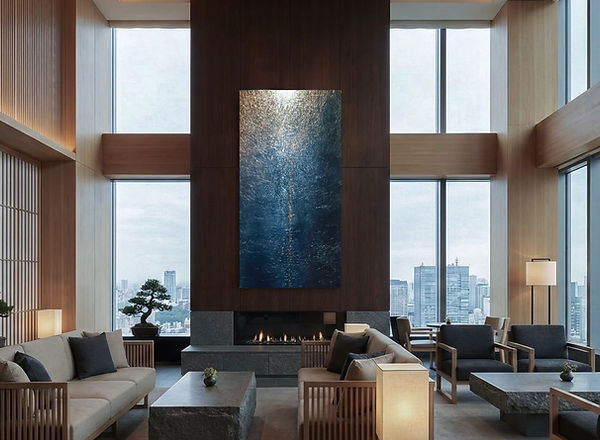 富山の建築設計事務所「癒しのDESIGN LABO」が手がけるモダンなアートパネルデザイン。