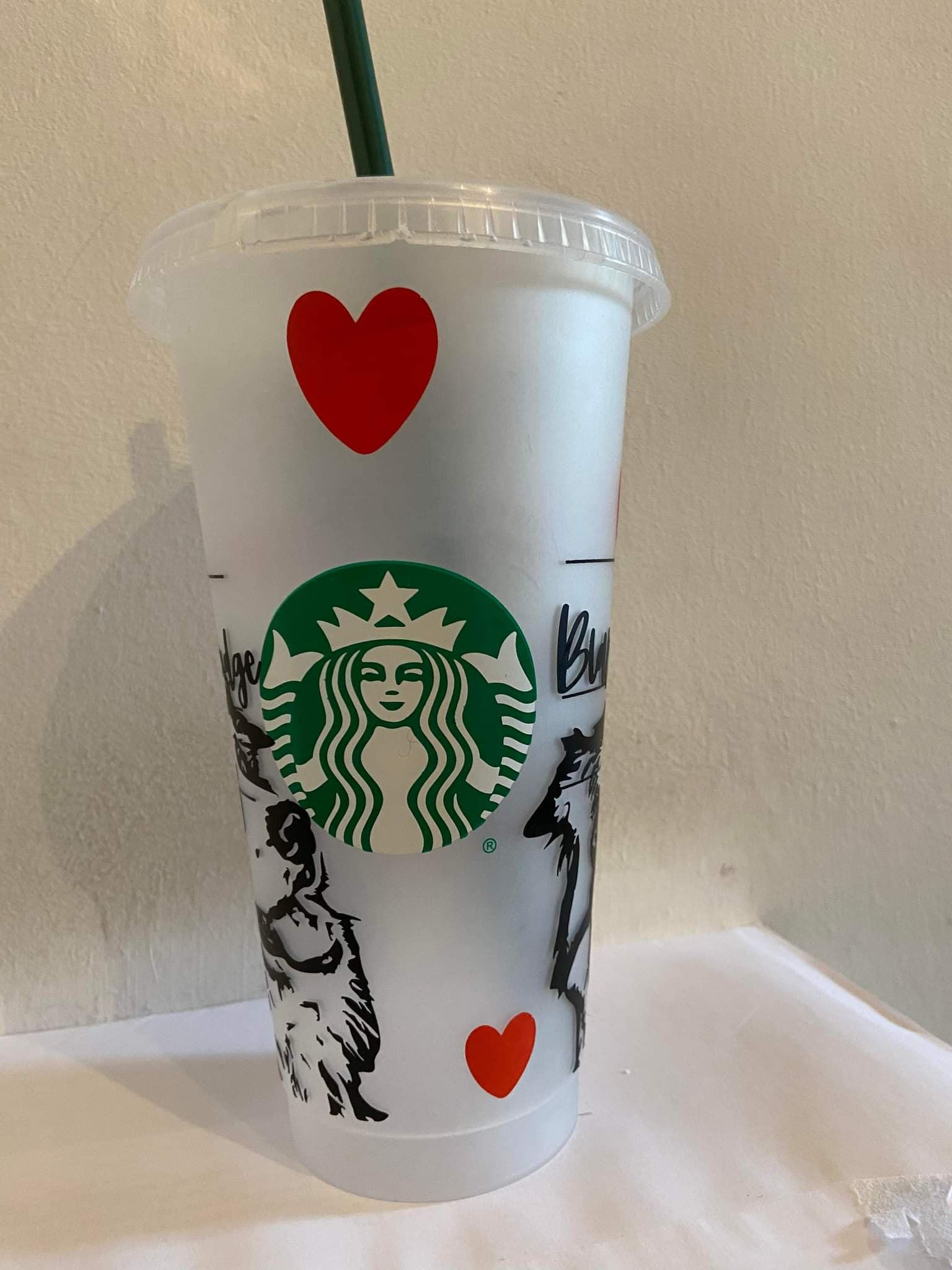 Custom pet/portrait Starbucks cup
