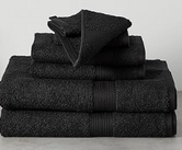 Fade Resistant Black Towels