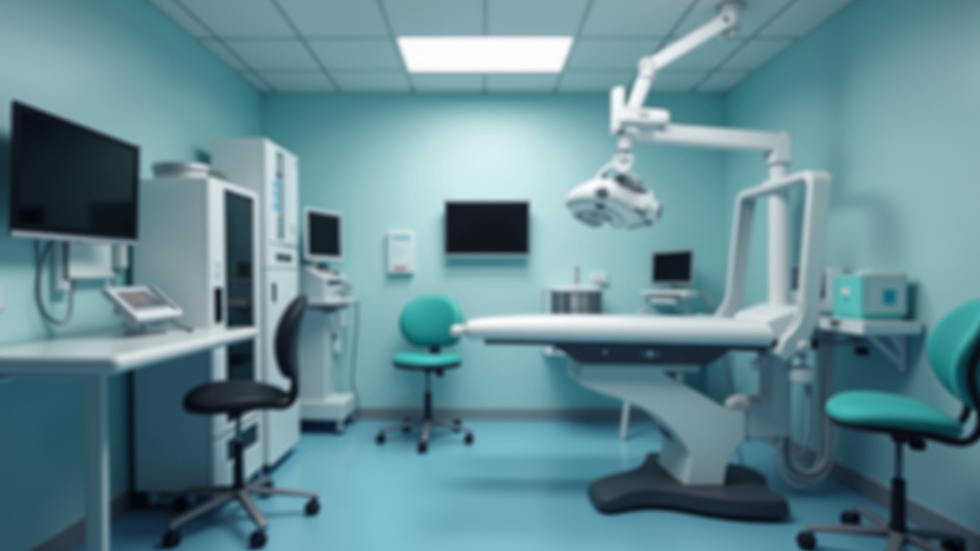 Nahaufnahme eines modernen Lasergeräts in einer Klinik